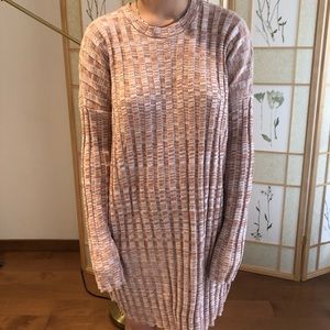 Orange crush long sleeve SWEATER DRESS